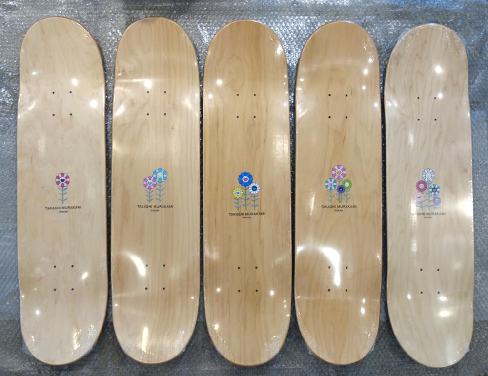 村上隆 スケートボードflower skate board deck set