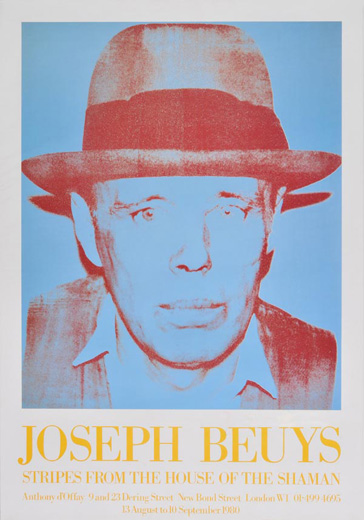 Joseph Beuys, Stripes from the house of the shaman (ポスター)
