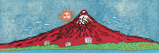 再入荷新品◆草間彌生◆ YAYOI KUSAMA 富士山 1982 模写 F6サイズ 額装 その他