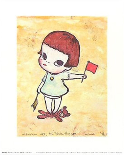 Madchen mit den Winkerflaggen (プリント)