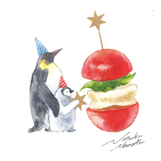 ペンギンとミニトマト